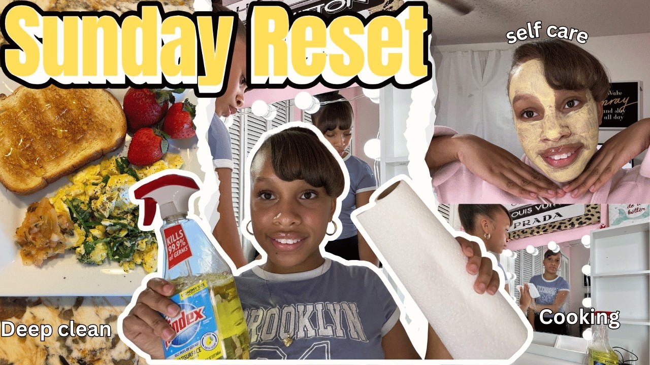 SUNDAY RESET ROUTINE (cleaning, productive, realistic)
