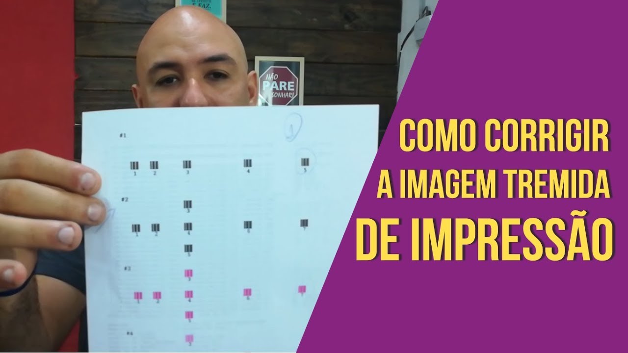 Como corrigir a imagem tremida da impressão | Impressão Tremida