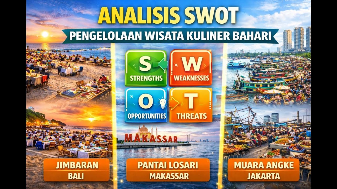 Pengelolaan Wisata Kuliner Bahari dalam Perspektif SWOT: Jimbaran, Losari, Muara Angke