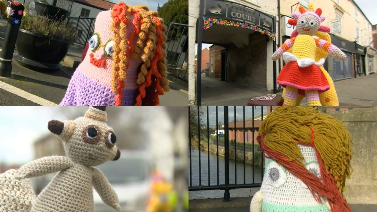 Yarn bombing brings burst of colour to Brigg