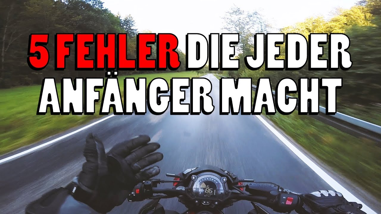 Die 5 häufigsten Fehler von Fahranfängern auf dem Motorrad 🏍️💥