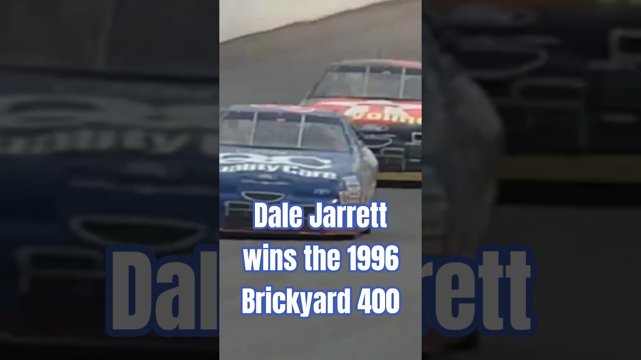 Dale Jarrett wins the 1996 Brickyard 400 