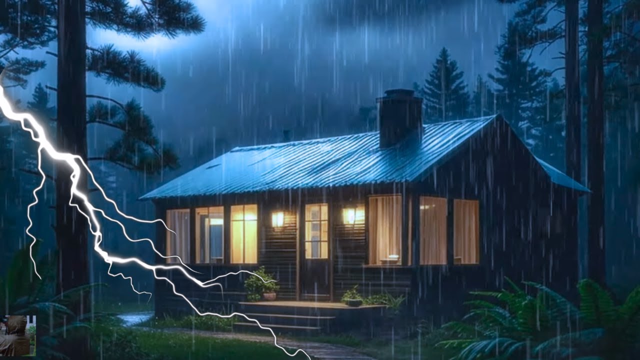 SUPER HEAVY RAIN AND THUNDER SOUNDS - DEEP SLEEP | Thunderstorm for Sleeping | SOTHING RAIN DROPS#6