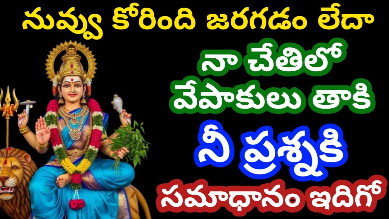నా చేతిలో వేపాకులు తాకి నీ ప్రశ్నకి సమాధానం ఇదిగో విను బిడ్డా|Durgamma|motivational|devotionalstory