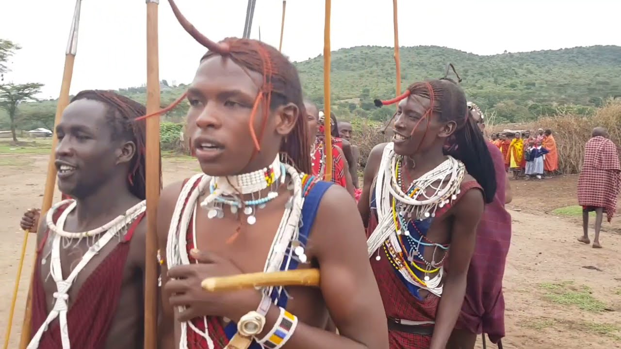 Maasai Lion dance.