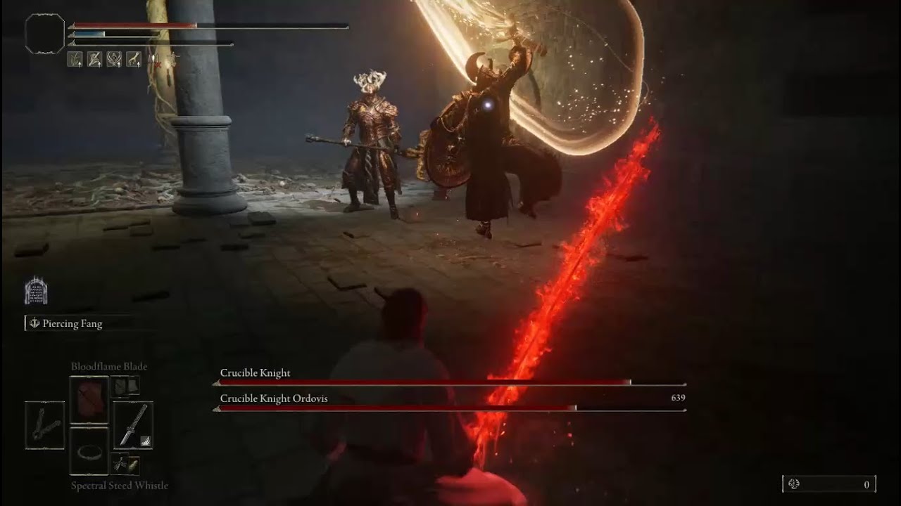 Crucible Knight Ordovis Duo - Dexterity Nagakiba - Elden Ring