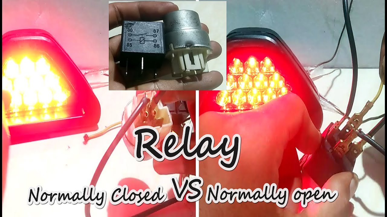 Cara Pasang Relay dan Sistem Kerja Relay 4 Kaki Tipe Normally Open dan Normally Closed