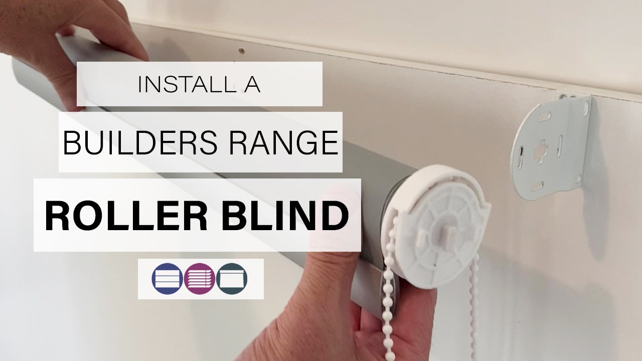 How to Remove & Install a Builders Range Roller Blind From the Brackets - Betta Blinds and Awnings