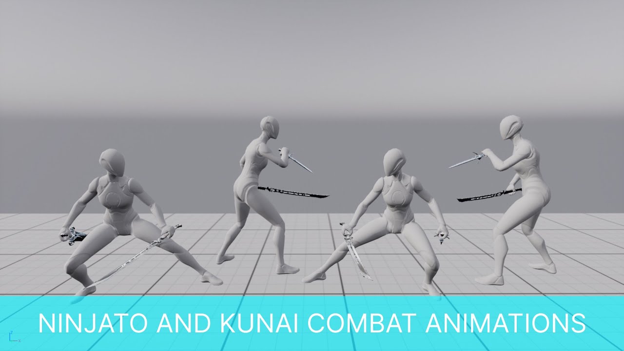 Kunaï And Ninjato Combat Animations For Unity