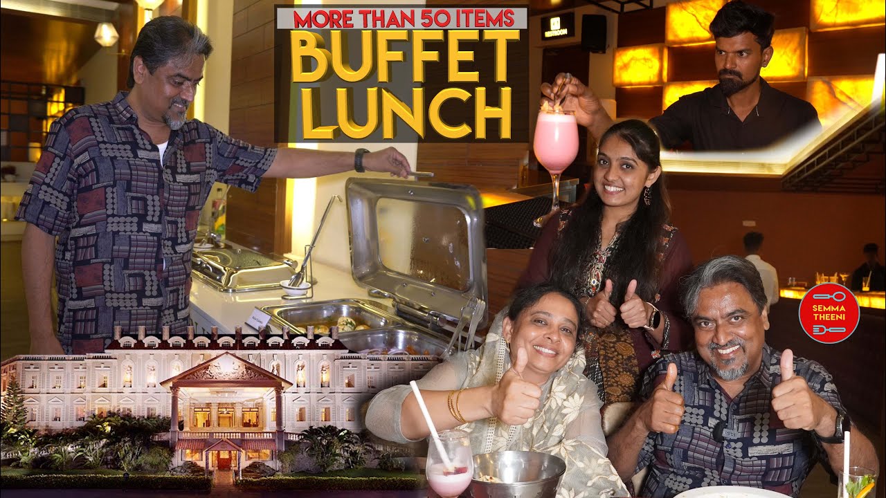 🔥Buffet Lunch WITH 50 + Items🔥😍 JENNEYS RESIDENCY | URBAN BBQ | COIMBATORE #tamil SEMMA THEENI