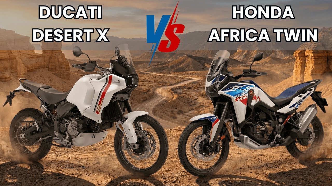 Ducati Desert X против Honda Africa Twin — полное сравнение мотоциклов для активного отдыха