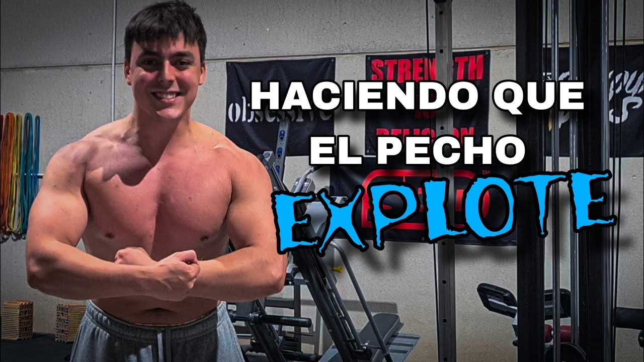ENTRENO DE PECHO // CASI FALLO en PRESS BANCA CON GOMAS