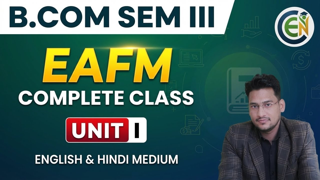 B.Com Semester 3 EAFM Classes | Economic environment in Rajasthan | B.Com Classes In English