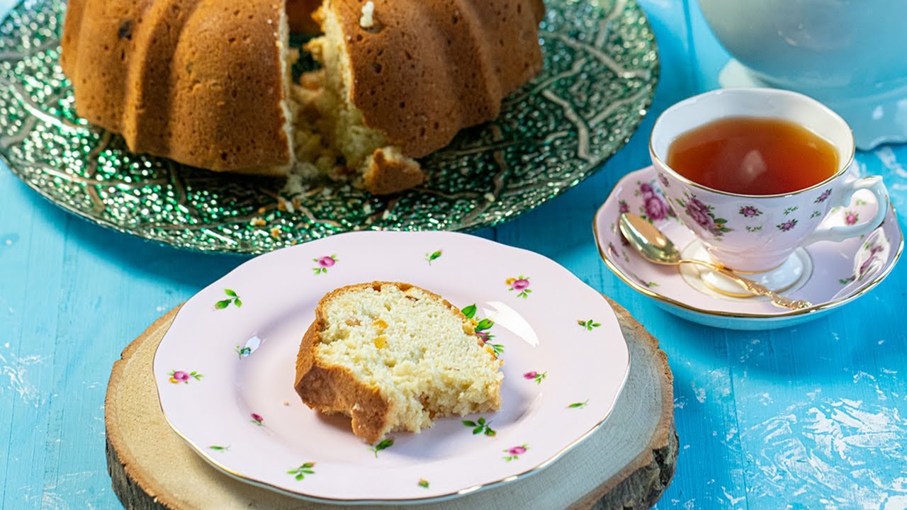 Greek Olive oil Cake with Apricots & Almonds