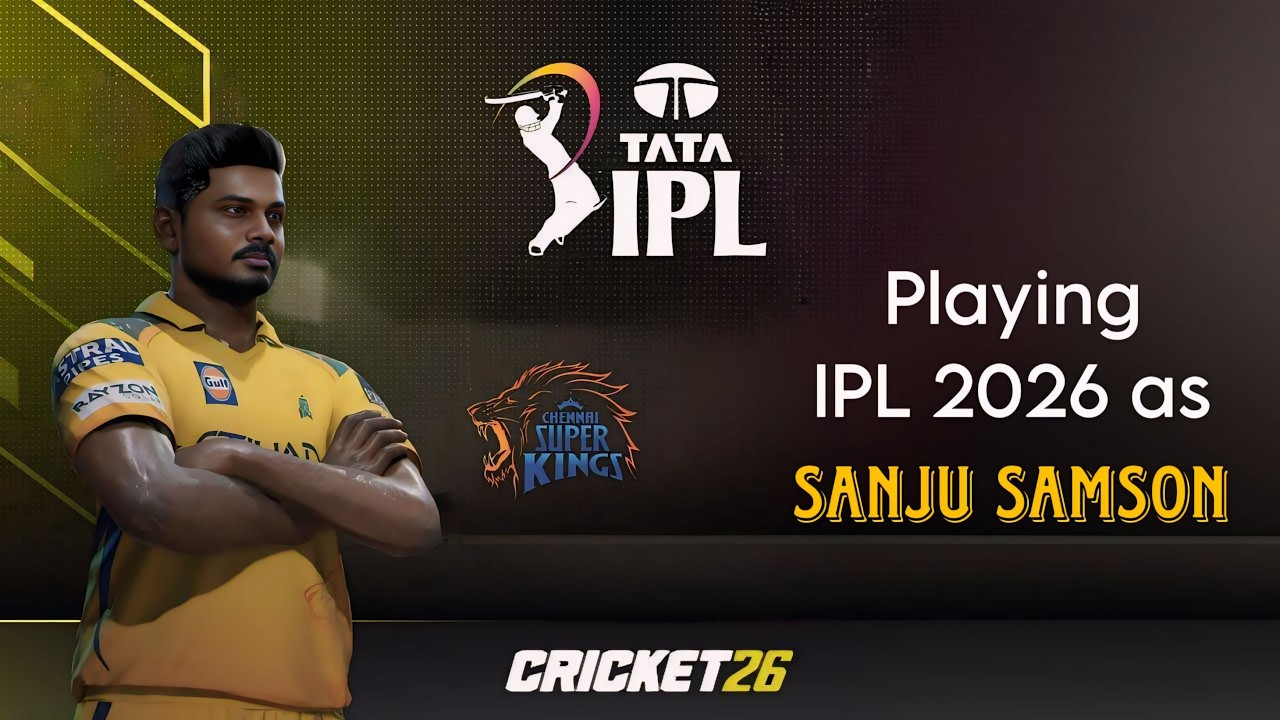 🔴 Playing IPL 2026 As Sanju Samson | Cricket 26 Live - SR Gamer