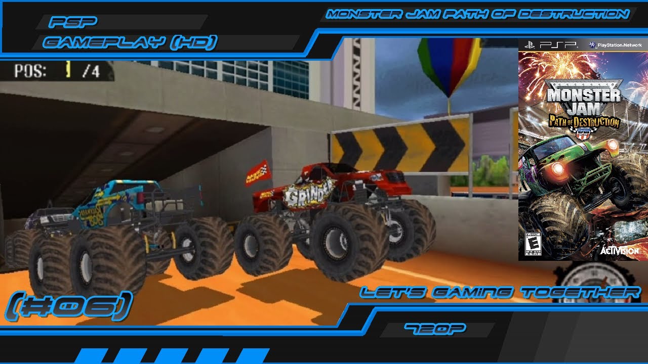 (#06) Monster Jam: Path Of Destruction - PSP Gameplay [HD]