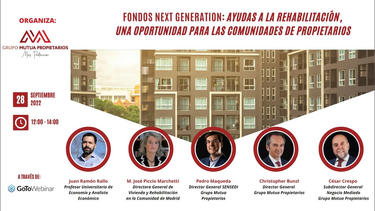 Fondos Next Gen: Ayudas a la rehabilitación, una oportunidad para las comunidades de propietarios