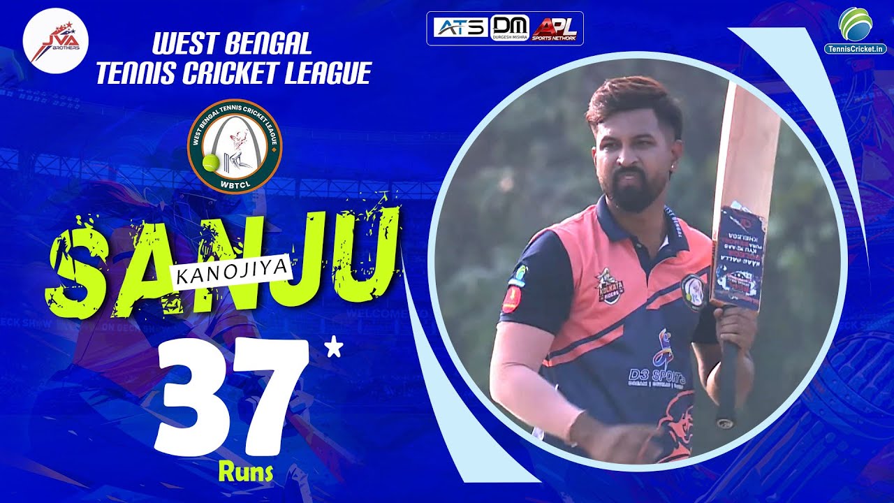 Sanju Kanojiya Batting || West Bengal Tennis Cricket League 2024, Howrah