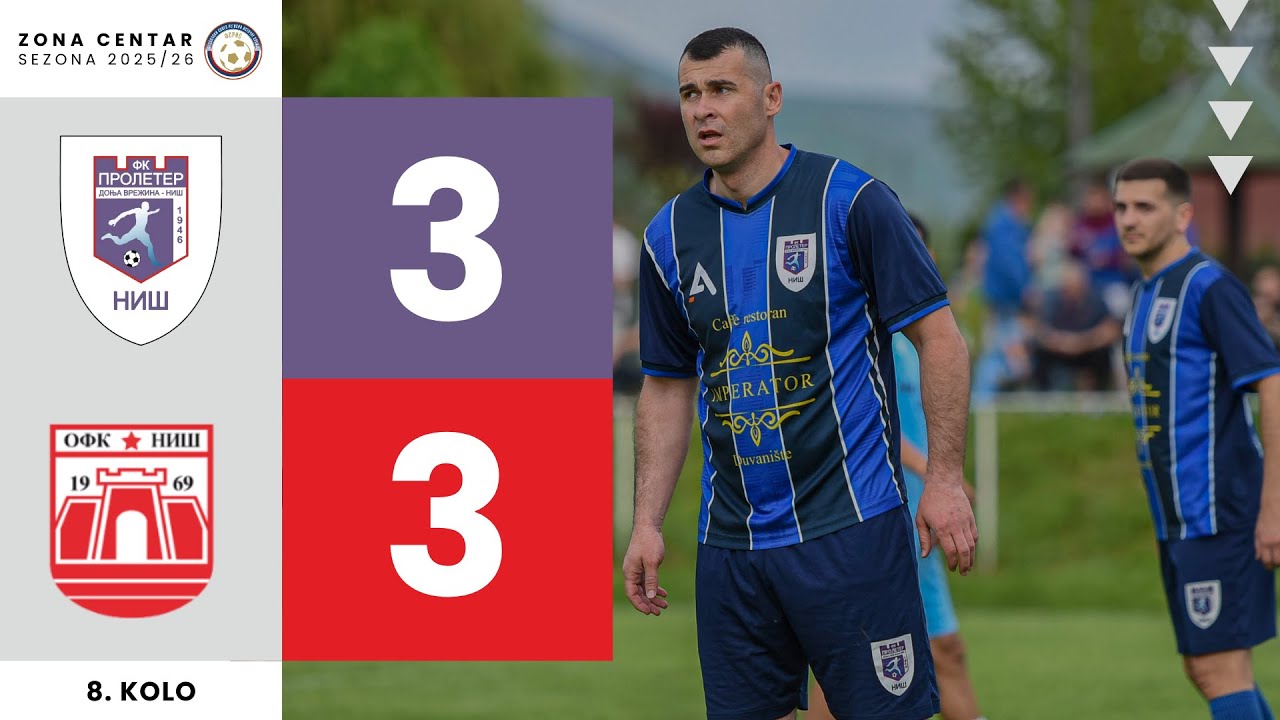 FK Proleter DV 3-3 OFK Niš | Golovi i Šanse | Zona Centar 2025/26