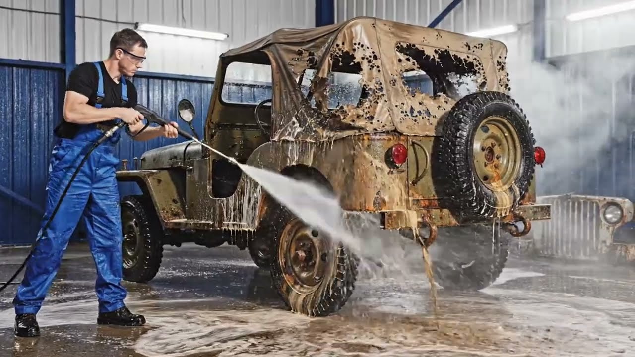 ASMR Military Restoration – 1942 Ford GPW War-Time Jeep Brought Back to Life