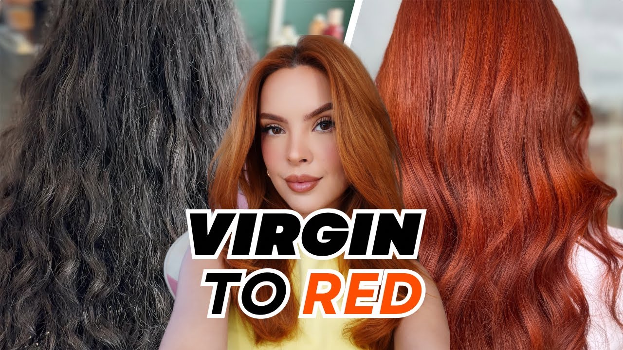 VIRGIN HAIR TO VIBRANT RED COPPER | BEHIND MY FORMULA 