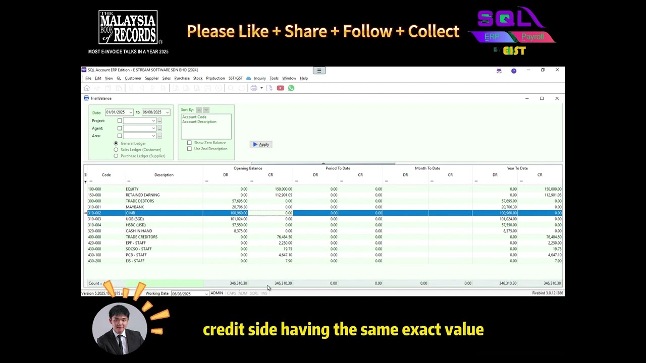 Understanding the Trial Balance Report in SQL Accounting Software | Step-by-Step Guide 📊✅