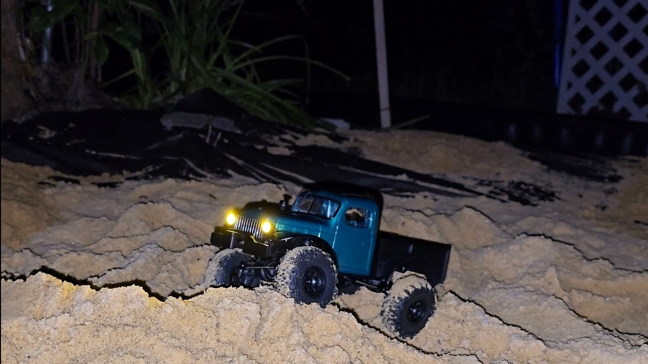 NEW FMS FCX24 BRUSHLESS POWER WAGON UNBOXING, AND FIRST RUN