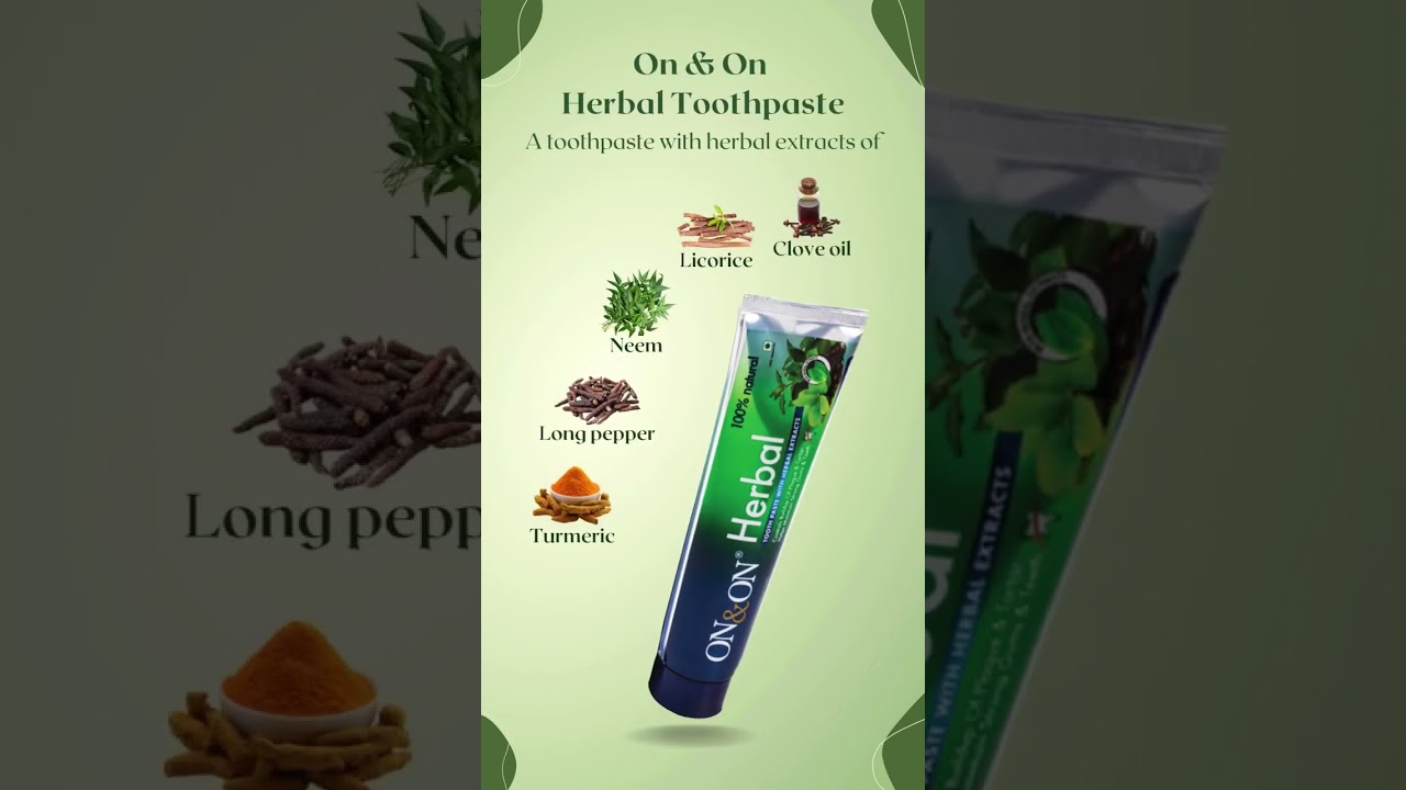 On & On Herbal Toothpaste #herbaltoothpaste #toothpaste #ayurvedic #paste