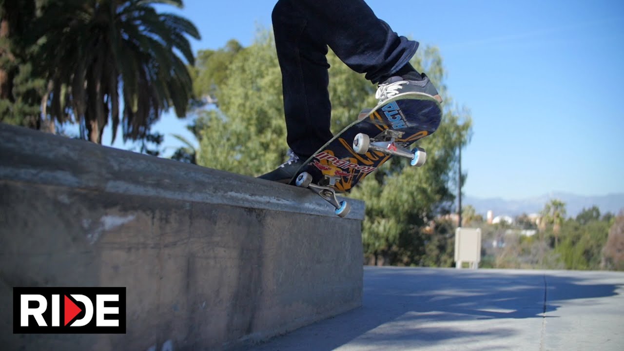 Sewa Kroetkov Skateboarding in Slow Motion - Hollenbeck Skate Plaza