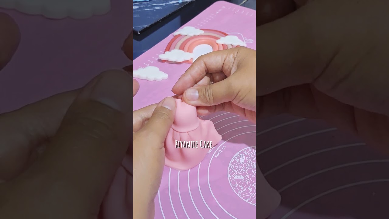 Tutorial membuat figurine fondant karakter cute princess #riyantiecake #cakeultah #cakedecorating