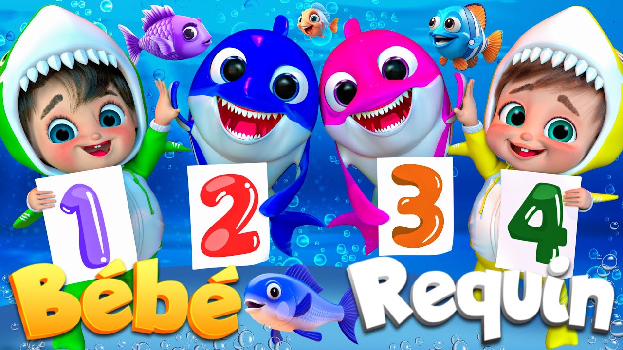 Bébé Requin Apprend à Nager | Comptines Et Chansons | À Bébé Chanson @SuperLucaLEFrancais