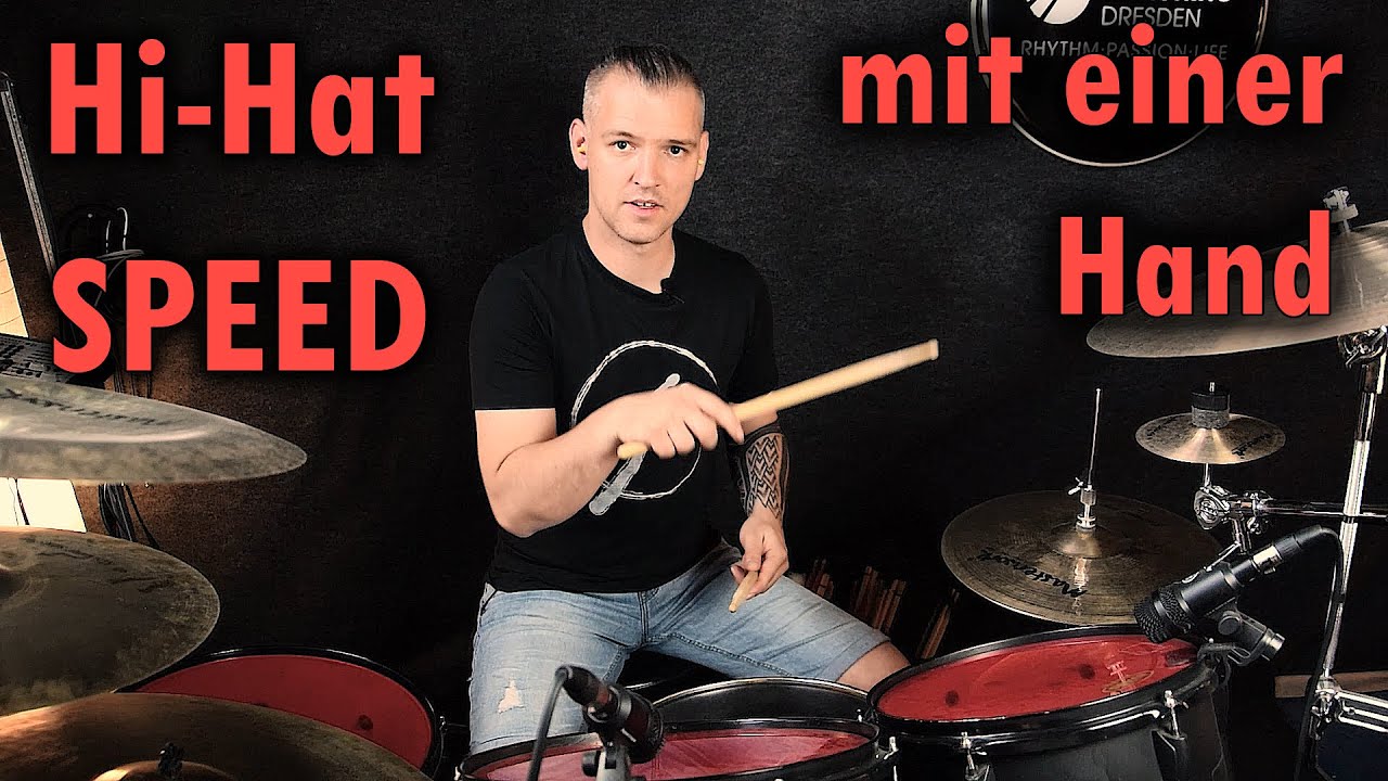 Hi-Hat Speed mit einer Hand // [DRUM TUTORIAL]