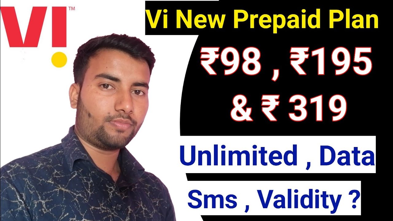 Vi New Prepaid Plan ₹98 ₹195 & ₹316 || vi recharge plan || vi New recharge offer
