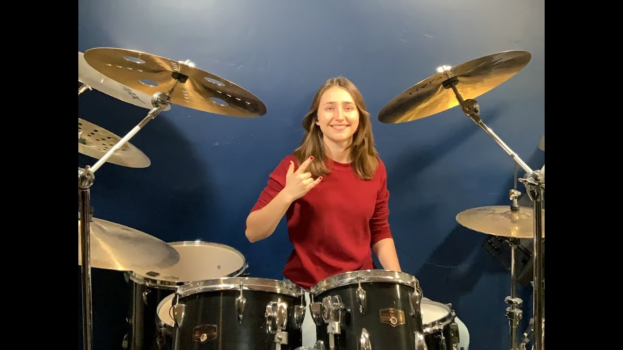 LIVE Drum Practice Session of Lauren Young (@LaurenYoungDrums) During CFB Playoff Title Game