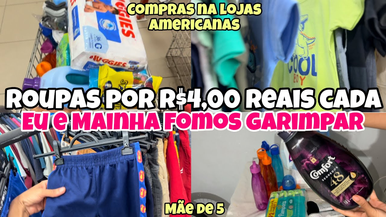 COMPRANDO ROUPAS SEMI NOVA NA LOJA HUMANA DE CAJAZEIRAS| ROUPAS DE R$4,00 REAIS