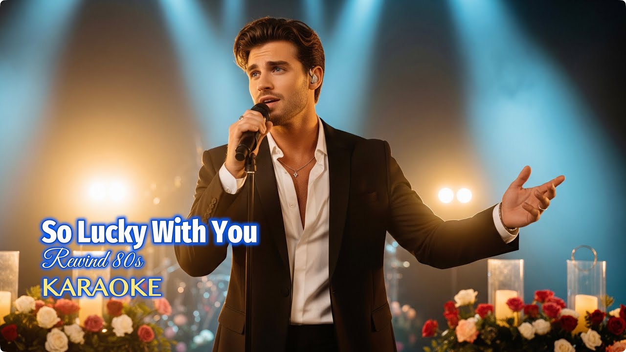 KARAOKE | 🎸✨ So Lucky With You 💖🌙 | 80s Slow Rock Power Ballad (Male Vocal)