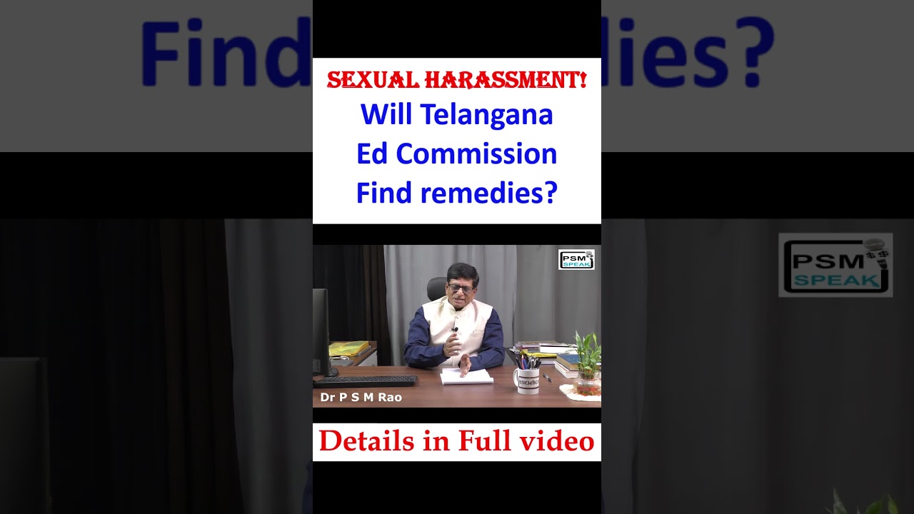 Sexual harassment! Will the Telangana Education Commission Find remedies?