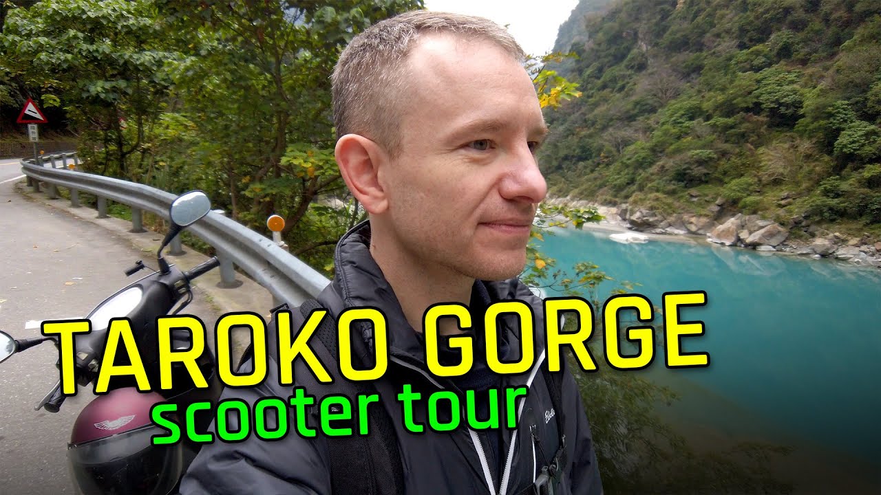 Taroko Gorge Scooter Tour Taiwan - 4K Travel Vlog