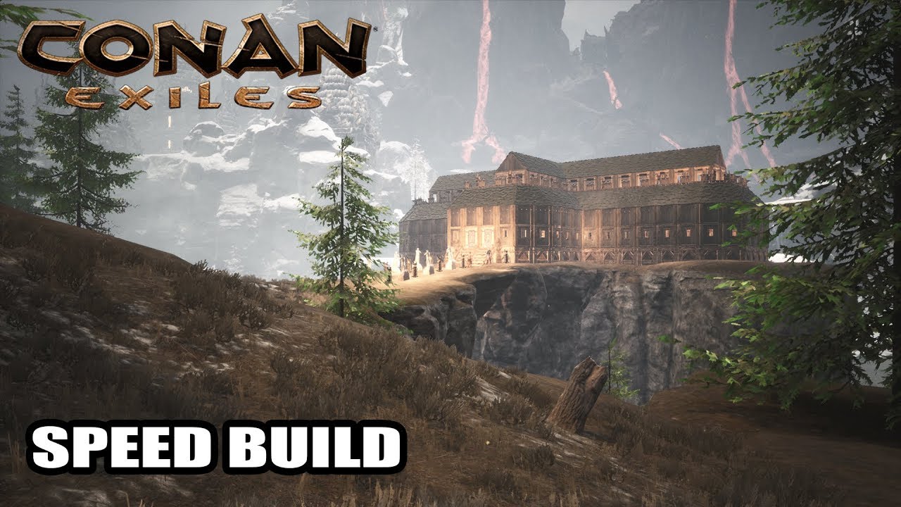 Conan Exiles - Jarl Fort Long House - Creative Mode Speed Build 01