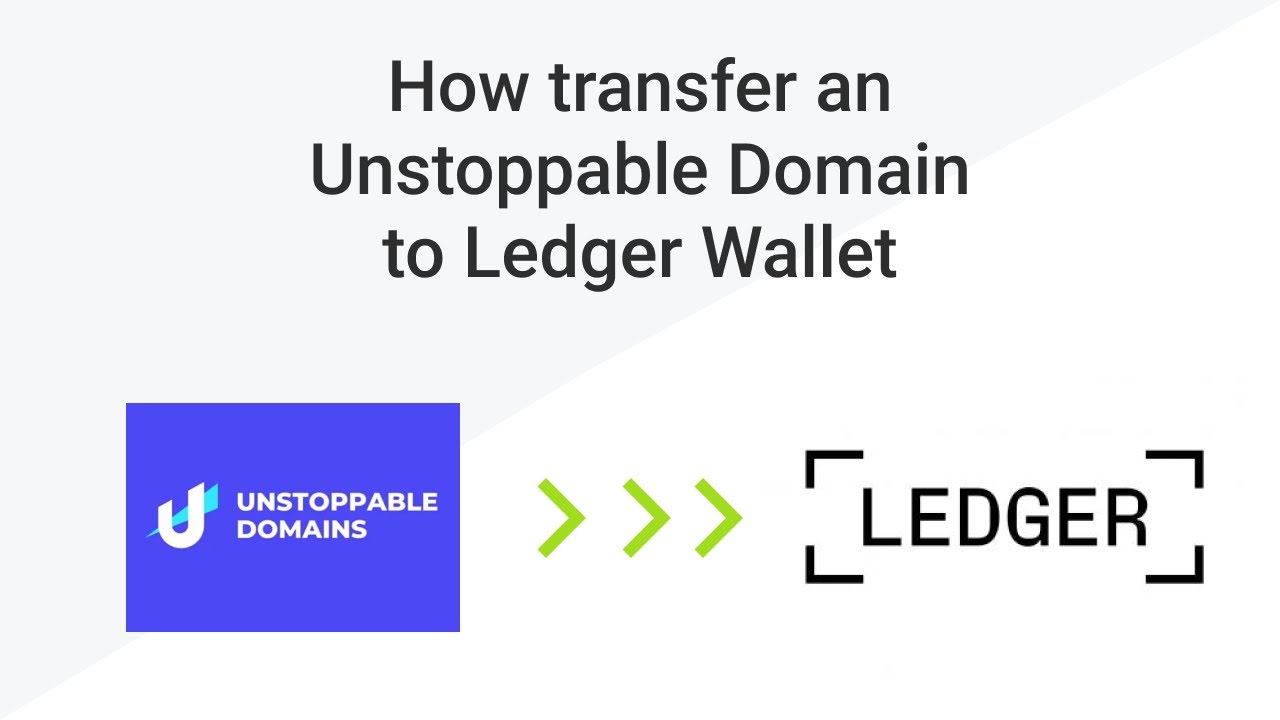 How to transfer an Unstoppable Domain to a Ledger Wallet