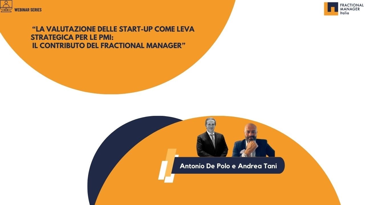 Antonio De Polo x FMI - La valutazione delle start-up come leva strategica per le PMI
