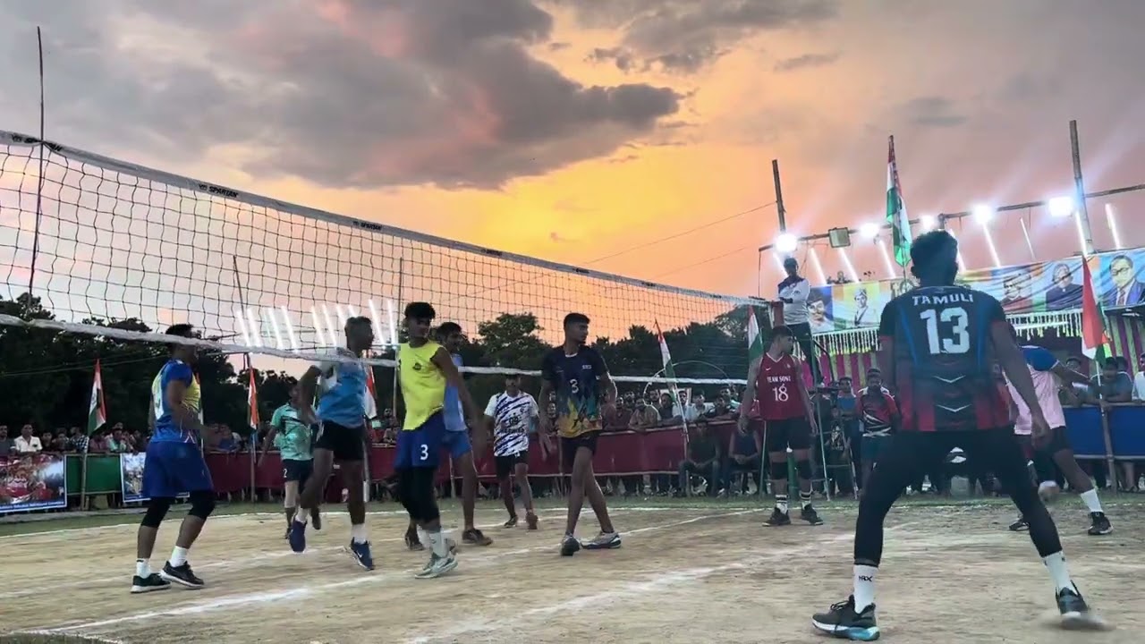 Tripura police vs jalafa set-1 valleyball tournament 