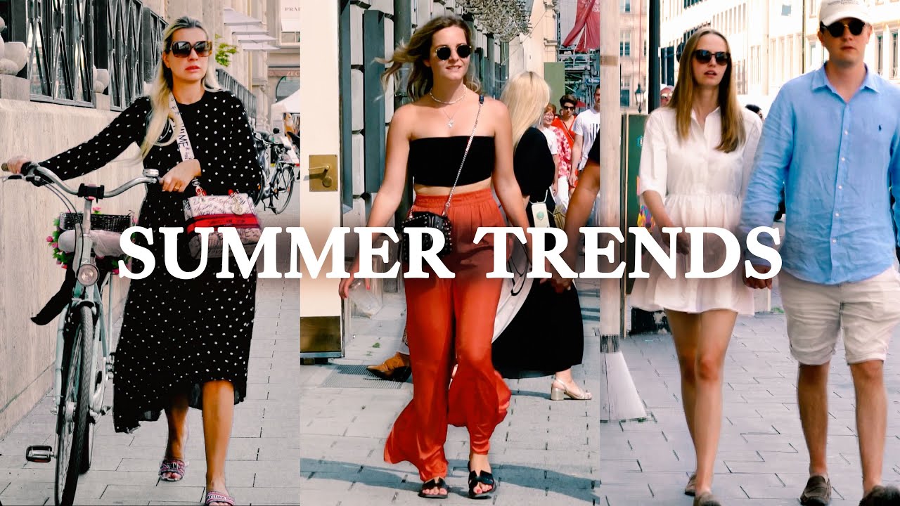 Summer trends STREET STYLE fashion inspiration, outfit ideas, Munich style