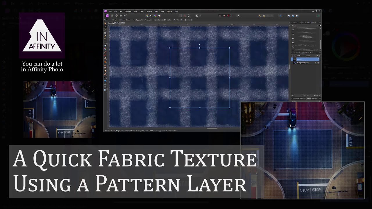 Affinity Photo 1.9: A Quick Fabric Texture Using a Pattern Layer