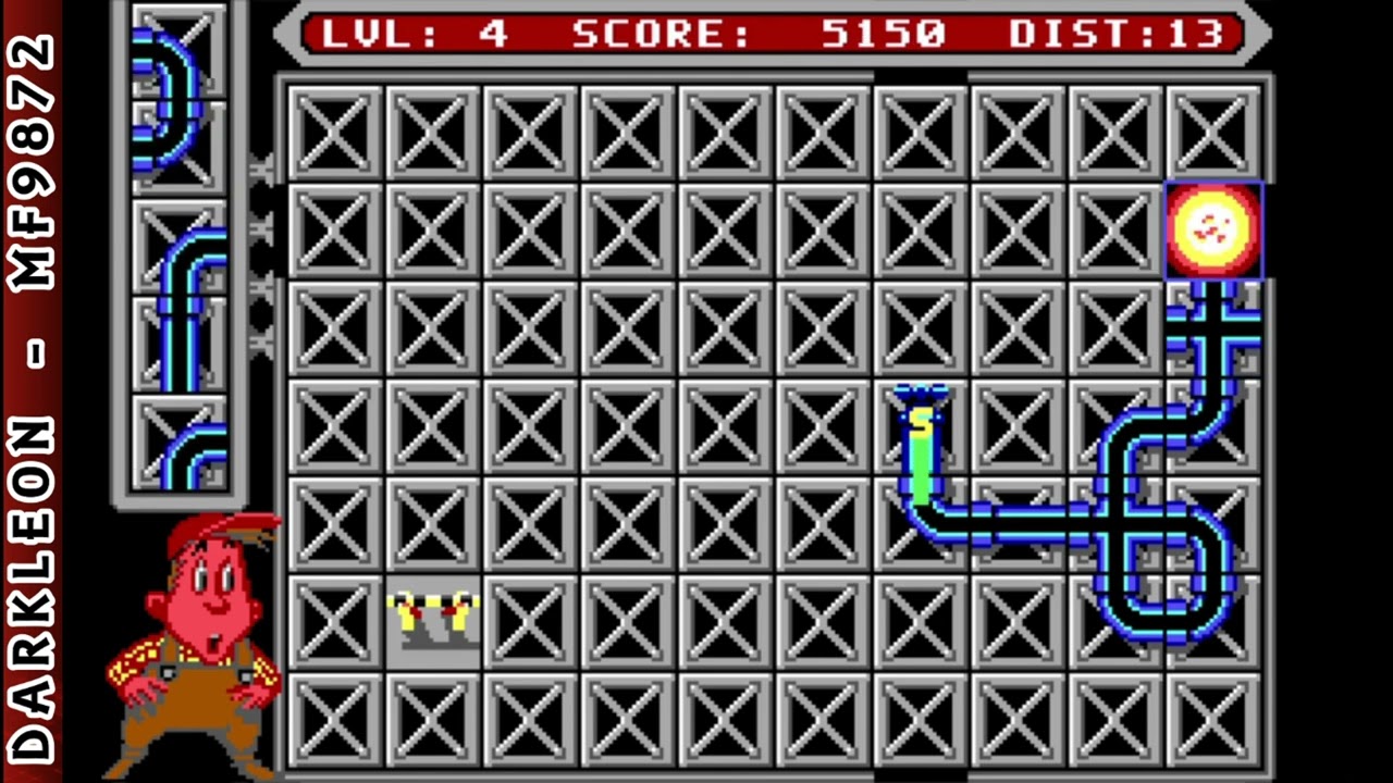 Pipe Dream &copy; 1989 Lucasfilm - PC DOS - Gameplay