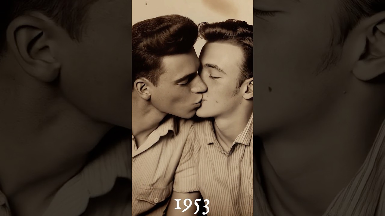 Vintage Gay Couple Photos Colorized & Animated