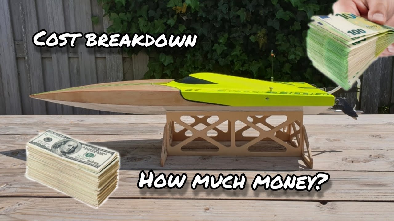 How much does it cost to build your own rc boat? Full cost breakdown of RC Wild Thing mono.