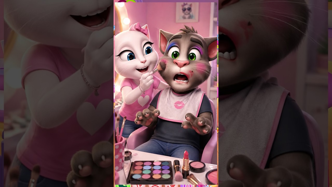 ✨Tom Funny Makeup Cosplay | My Talking Angela 2 #mytalkingangela2 #tom #funny #makeup #fyp