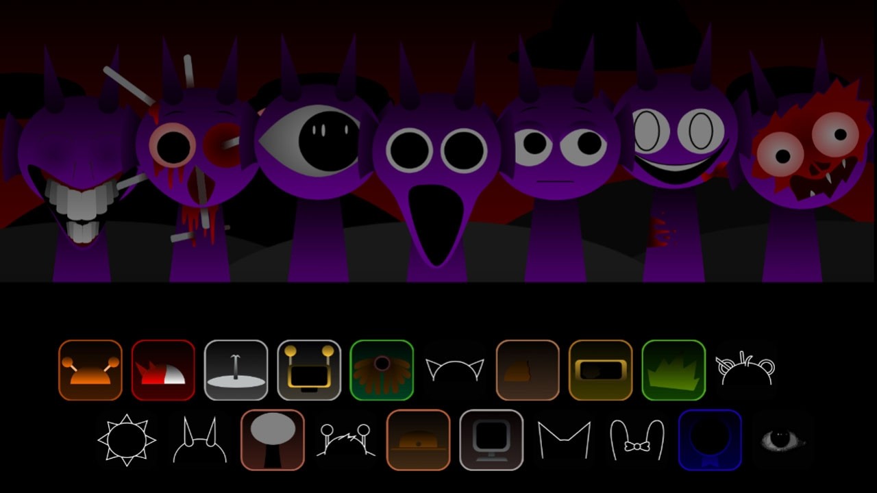 Sprunki but everyone is Durple horror