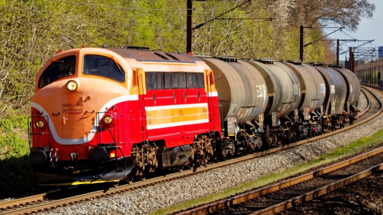 Godstog i Danmark 16-04-2020 - MY28 i Nyborg + Hectorrail med nyt togsæt til Sverige